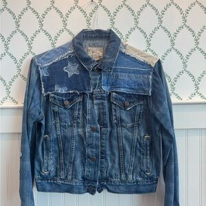 Polo by Ralph Lauren Blue Jean Jacket with Star Patch